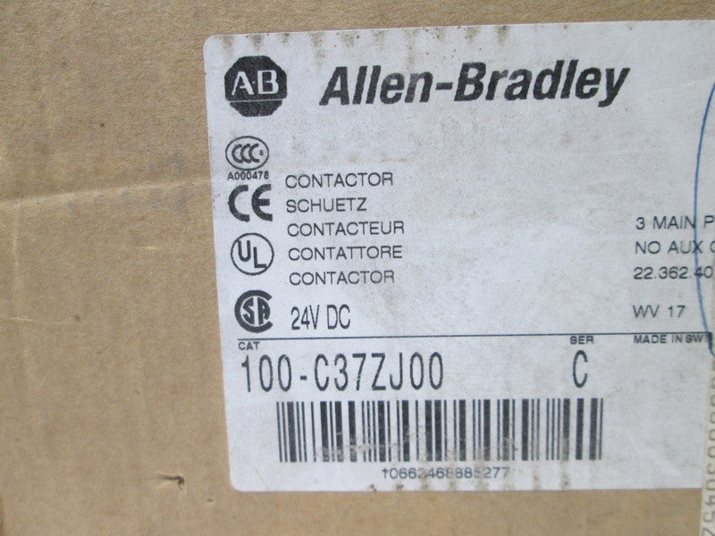 Allen Bradley via TCS 100C37ZJ00 Ser. C NSFP (BR/WH) 100 C37ZJ00