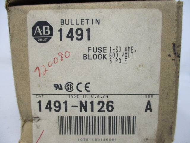 Allen Bradley via TCS 1491N126 Ser. A NSFP (BR/WH) 1491 N126