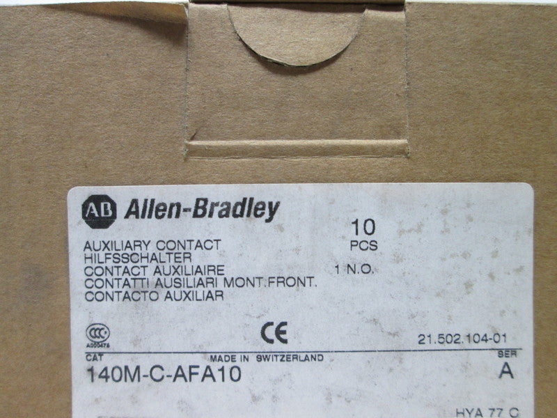 Allen Bradley via TCS 140MCAFA10 Ser. A NSFP (BR/WH) 140M C AFA10