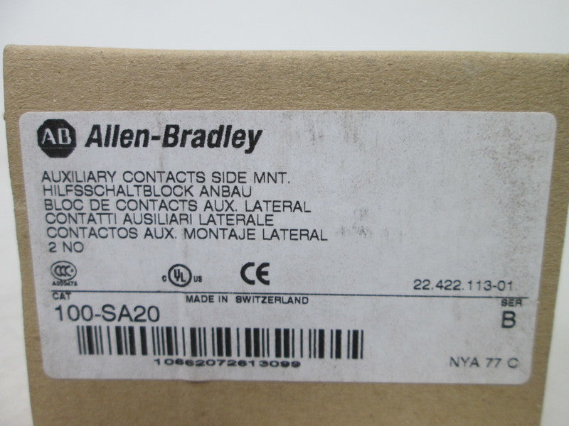 Allen Bradley via TCS 100SA20 Ser. B NSFP (BR/WH) 100 SA20
