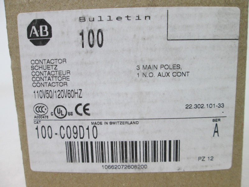 Allen Bradley via TCS 100C09D10 Ser. A NSFP (BR/WH) 100 C09D10