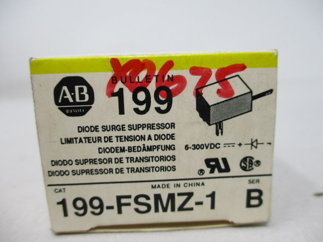 Allen Bradley via TCS 199FSMZ1 Ser. B NSFP (BK/YL) 199 FSMZ 1