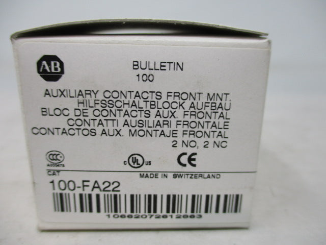 Allen Bradley via TCS 100FA22 NSFP (WH) 100 FA22