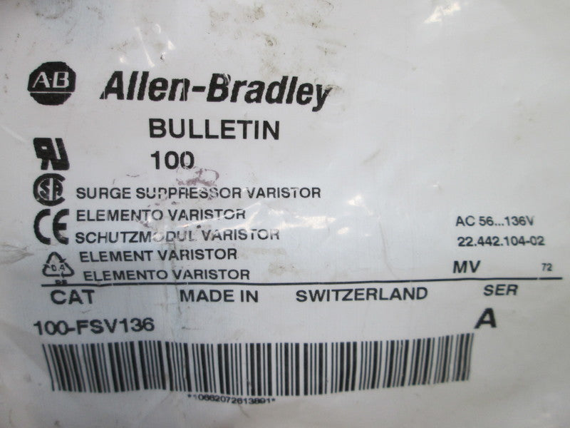 Allen Bradley via TCS 100FSV136 Ser. A NSFP 100 FSV136