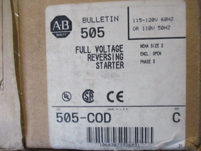 Allen Bradley via TCS 505COD Ser. C NSFP (BR/WH) 505 COD