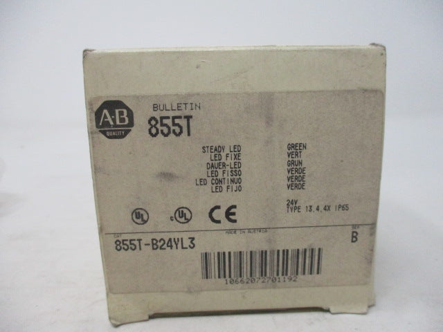 Allen Bradley via TCS 855TB24YL3 Ser. B (WH) 855T B24YL3