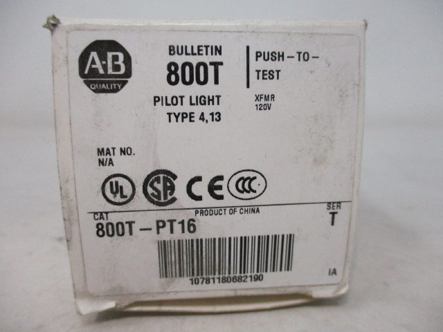 Allen Bradley via TCS 800TPT16 Ser. T NSFP (WH) 800T PT16