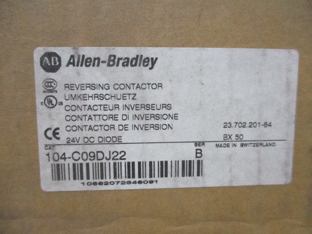 Allen Bradley via TCS 104C09DJ22 Ser. B NSFP (BR/WH) 104 C09DJ22