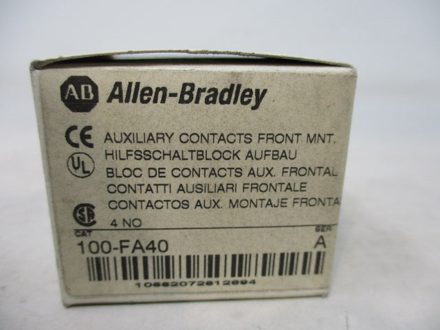Allen Bradley via TCS 100FA40 Ser. A NSFP (WH) 100 FA40