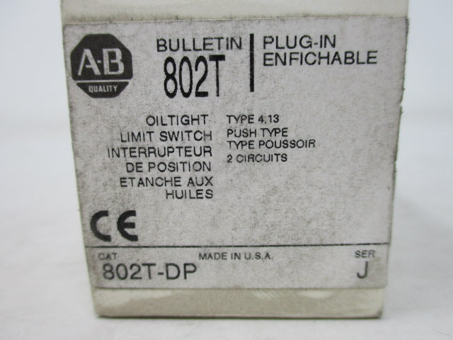 Allen Bradley via TCS 802TDP Ser. J NSFP (WH) 802T DP