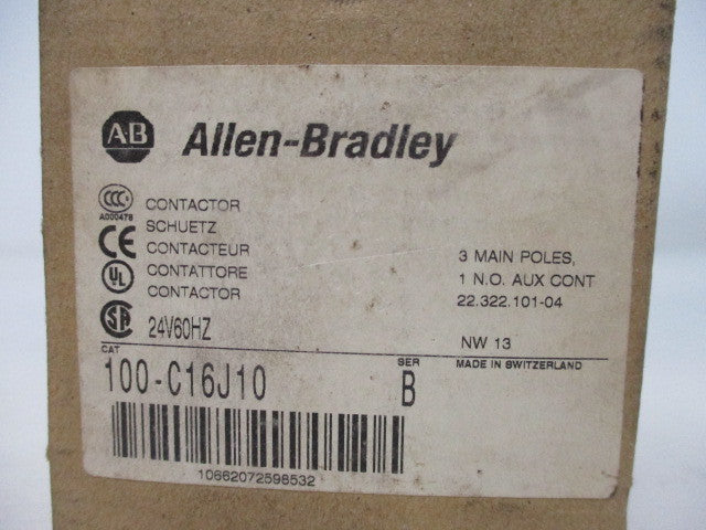 Allen Bradley via TCS 100C16J10 Ser. B NSFP (BR/WH) 100 C16J10