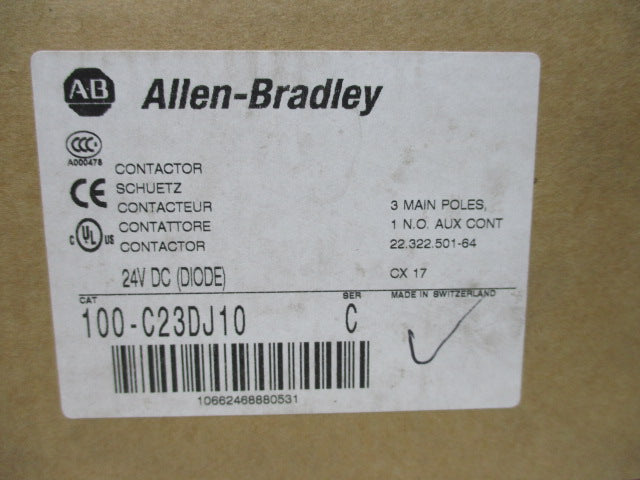 Allen Bradley via TCS 100C23DJ10 Ser. C NSFP (BR/WH) 100 C23DJ10