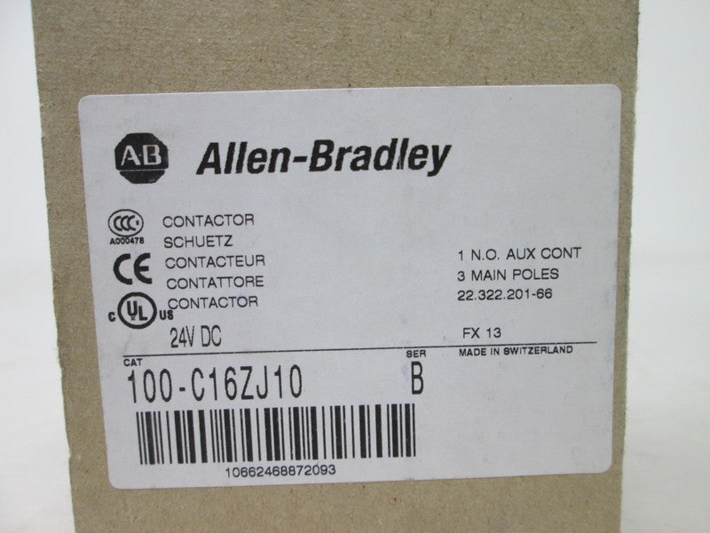 Allen Bradley via TCS 100C16ZJ10 Ser. B NSFP (BR/WH) 100 C16ZJ10