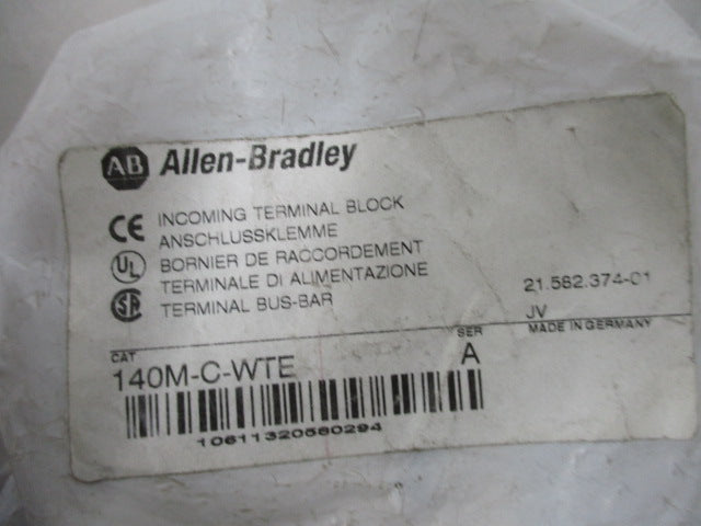 Allen Bradley via TCS 140MCWTE Ser. A NSFP 140M C WTE
