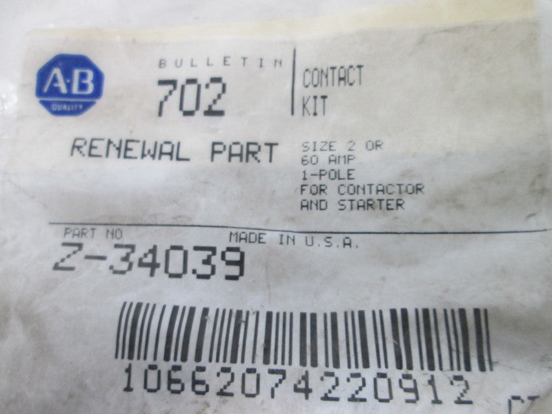 Allen Bradley via TCS Z34039 NSFP Z 34039