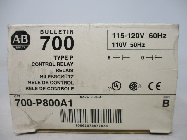 Allen Bradley via TCS 700P800A1 Ser. B NSFP (WH) 700 P800A1