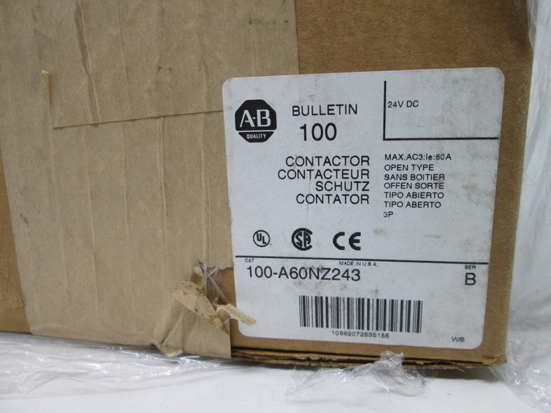 Allen Bradley via TCS 100A60NZ243 Ser. B NSFP (BR/WH) 100 A60NZ243