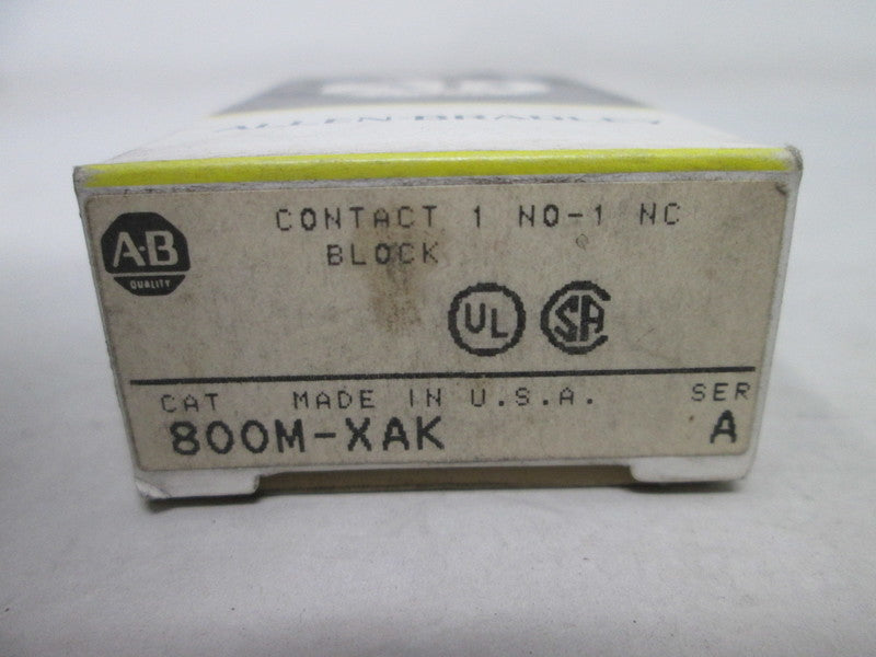 Allen Bradley via TCS 800MXAK Ser. A NSFP (BK/YL) 800M XAK