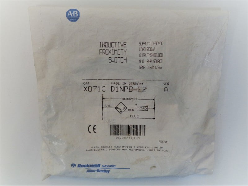 Allen Bradley via TCS X871CD2NP8E2 Ser. A NSFP X871C D2NP8 E2