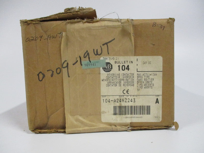 Allen Bradley via TCS 104A24NZ243 Ser. A NSFP (BR/WH) 104 A24NZ24 3