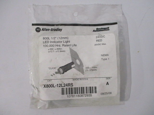 Allen Bradley via TCS X800L12L24RS Ser. A NSFP X800L 12L24RS