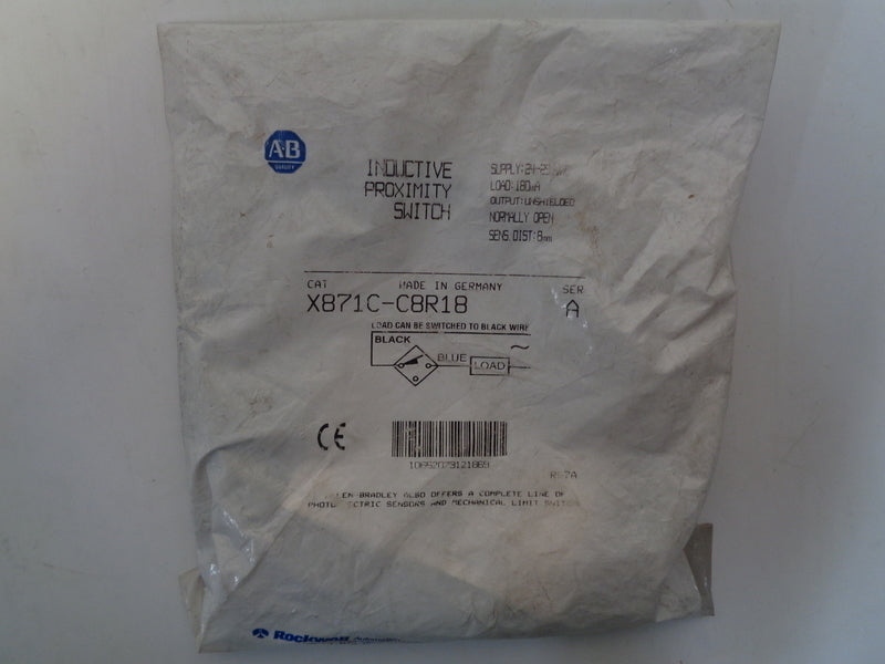 Allen Bradley via TCS X871CC8R18 Ser. A NSFP 871C C8R18