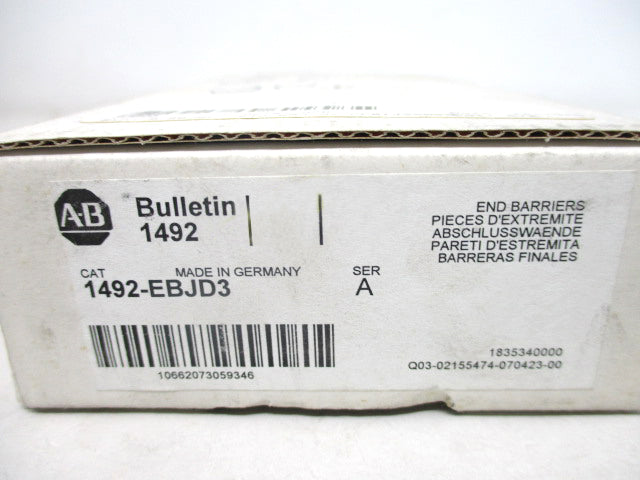 Allen Bradley via TCS 1492EBJD3 Ser. A NSFP (WH) 1492 EBJD3