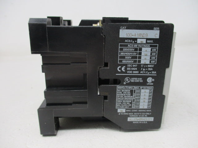 Allen Bradley via TCS 104A18ND3 Ser. C NSNP 104 A18ND3