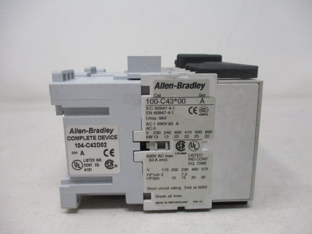 Allen Bradley via TCS 104C43D02 Ser. A NSNP 104 C43D02