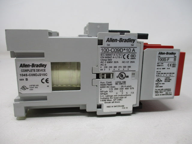 Allen Bradley via TCS 104SC09DJ210C Ser. B NSNP 104 SC09DJ210C