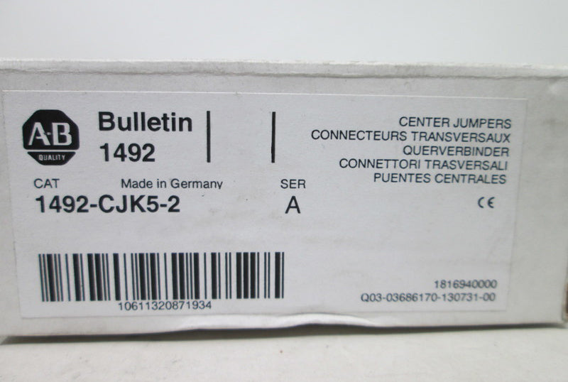 Allen Bradley via TCS 1492CJK52 Ser. A NSFP (WH) 1492 CJK5 2