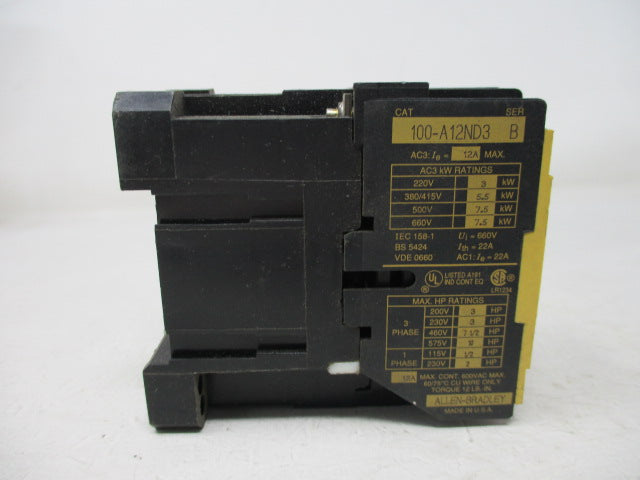 Allen Bradley via TCS 100A12ND3 Ser. B NSNP 100 A12ND3