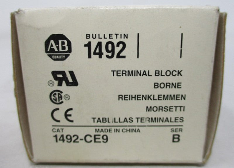 Allen Bradley via TCS 1492CE9 Ser. B NSFP (WH) 1492 CE9