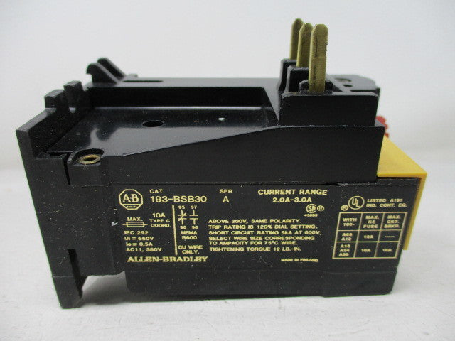 Allen Bradley via TCS 193BSB30 Ser. A NSNP 193 BSB 30