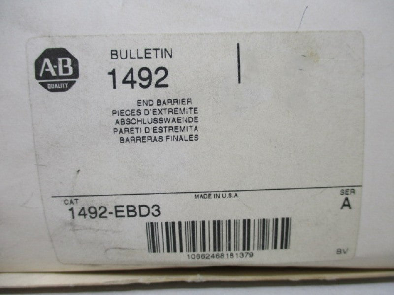 Allen Bradley via TCS 1492EBD3 Ser. A NSFP (WH) 1492 EBD3
