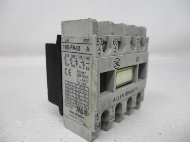 Allen Bradley via TCS 195FA40 Ser. A NSNP 195 FA40