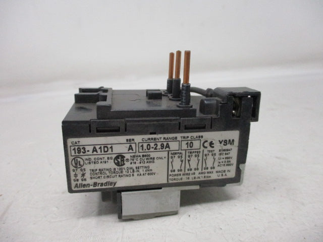 Allen Bradley via TCS 193A1D1 Ser. A NSNP 193 A1D1