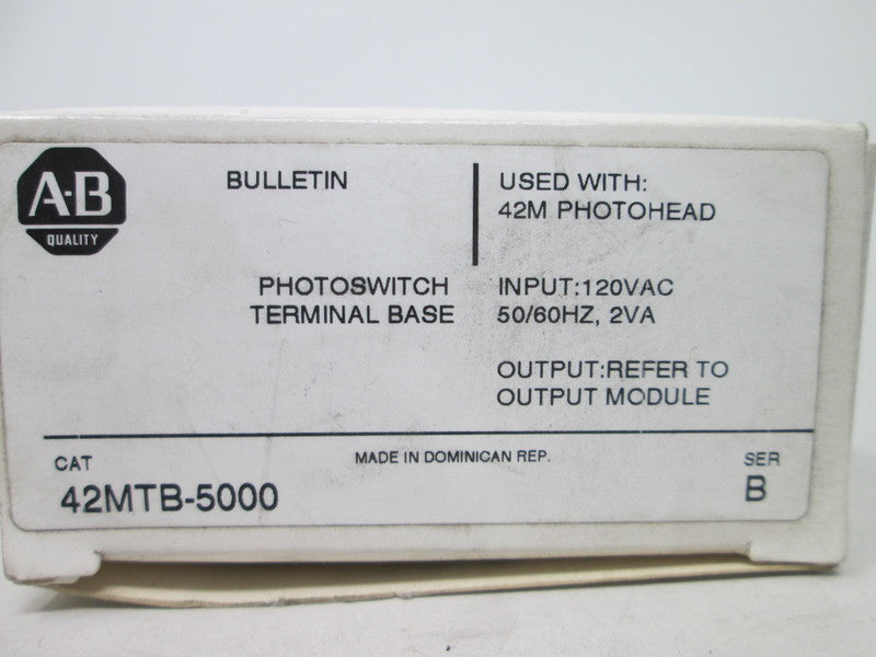 Allen Bradley via TCS 42MTB5000 Ser. B NSFP (WH) GENUINE 42MTB 5000