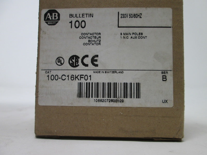 Allen Bradley via TCS 100C16KF01 Ser. B NSFP (BR/WH) 100 C16KF01