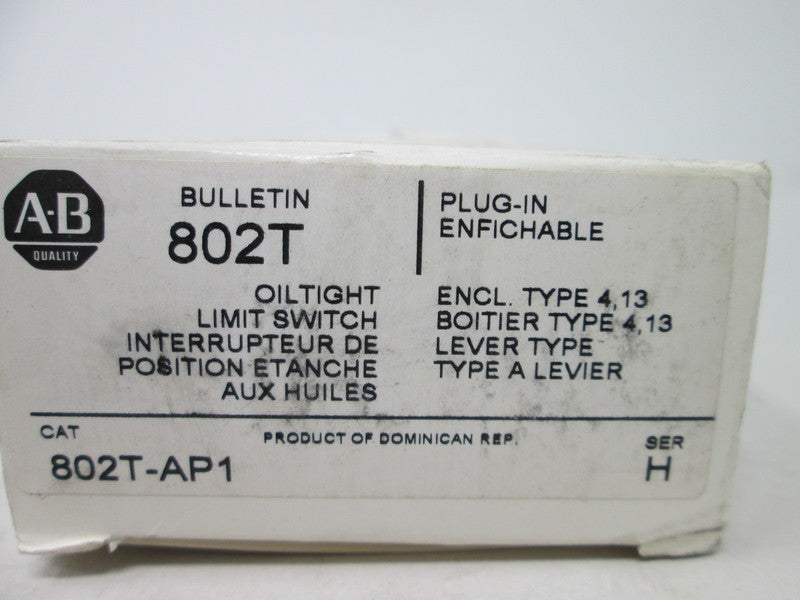 Allen Bradley via TCS 802TAP1 Ser. H NSFP (WH) 802T AP1