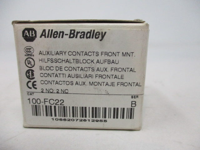 Allen Bradley via TCS 100FC22 Ser. B NSFP (WH) 100 FC22