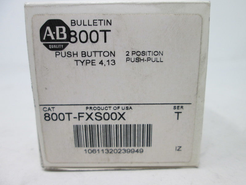 Allen Bradley via TCS 800TFXS00X Ser. T NSFP (WH) 800T FXS00X