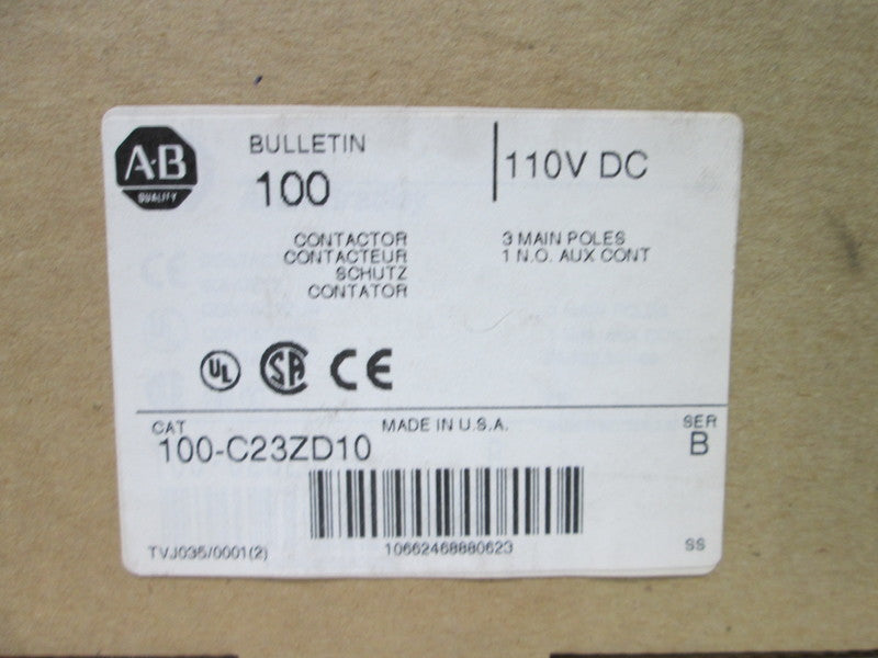 Allen Bradley via TCS 100C23ZD10 Ser. B NSFP (BR/WH) 100 C23ZD10