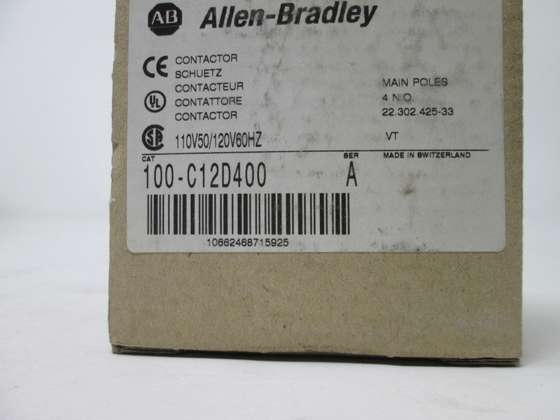 Allen Bradley via TCS 100C12D400 Ser. A NSFP (BR/WH) 100 C12D400