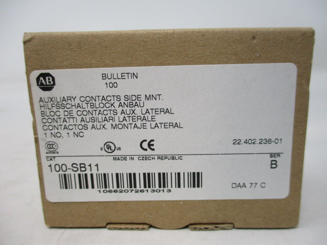 Allen Bradley via TCS 100SB11 Ser. B NSFP (BR/WH) 100 SB11