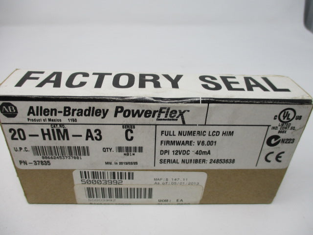 Allen Bradley via TCS 20HIMA3 Ser. C NSFP (BR/WH) 20 HIM A3
