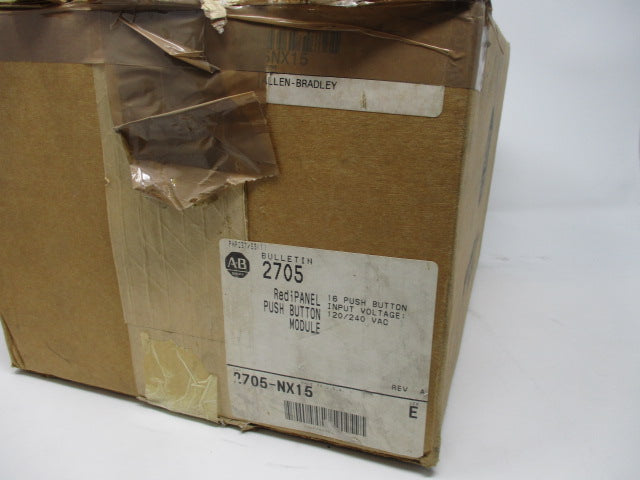 Allen Bradley via TCS 2705NX15 Ser. E NSFP (BR/WH) 2705 NX15