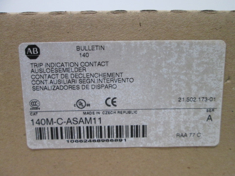 Allen Bradley via TCS 140MCASAM11 Ser. A NSFP (BR/WH) 140M C ASAM11