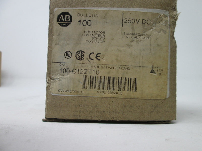 Allen Bradley via TCS 100C12ZT10 Ser. A NSFP (BR/WH) 100 C12ZT10