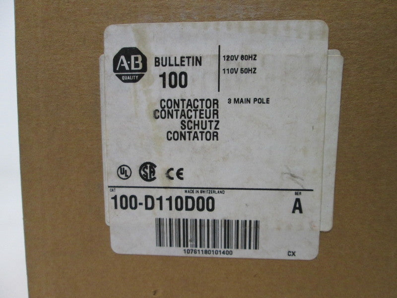 Allen Bradley via TCS 100D110D00 Ser. A NSFP (BR/WH) 100 D110D00